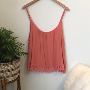 GUC lace bottom tank